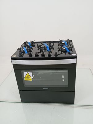 Fogao Itatiaia Itaglass Plus 5 Bocas Mesa De Vidro - Preto