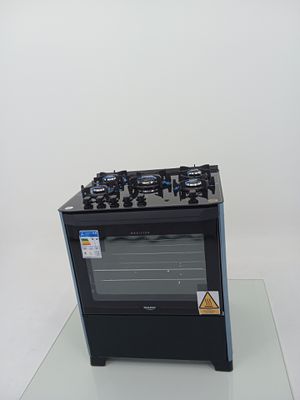 Fogao Dako 5 Bocas Mesa De Vidro Magister - Preto