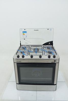 Fogao Esmaltec Agata A Gas C/ Acendimento Automatico E Super Chama 5 Bocas - Inox
