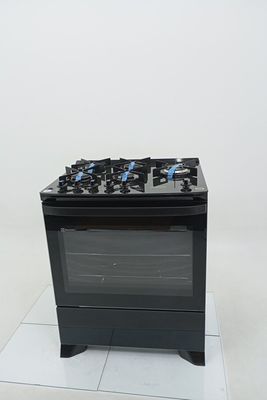 Fogao Electrolux Fe5cp 5 Bocas Perfect Cook 360 E Vapor Bake, Com Mesa De Vidro - Preto