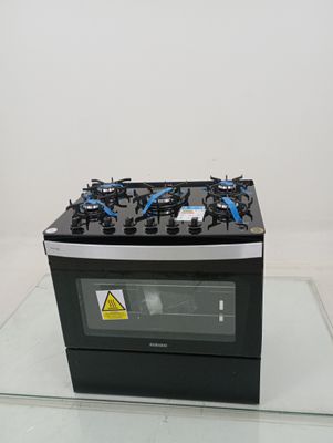 Fogao Itatiaia Itaglass Plus 5 Bocas Mesa De Vidro - Preto