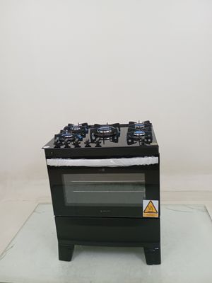 Fogao Atlas 5 Bocas Com Mesa De Vidro Agile Up - Preto