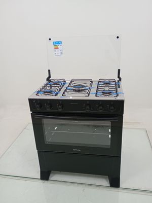 Fogao Atlas 5 Bocas Mesa De Acendimento Automatico - Preto