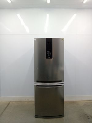Refrigerador Brastemp 443l Frost Free Inverse 2 Portas Turbo Ice  - Inox