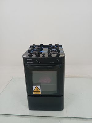 Fogao Esmaltec 4115 4 Bocas Pérola Glass - Preto