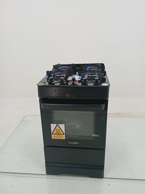 Fogao Esmaltec 4126 4 Bocas Ideal Pop Mesa De Vidro Automatico - Preto