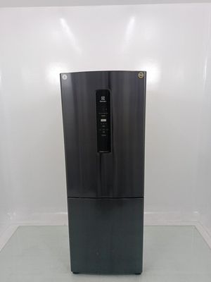 Geladeira Electrolux Ib7b Frost Free Inverter 490l Inverse - Black Inox Look
