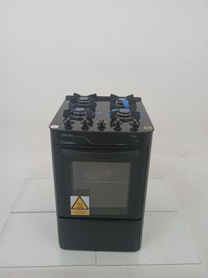 Fogao Esmaltec 4115 4 Bocas Pérola Glass - Preto