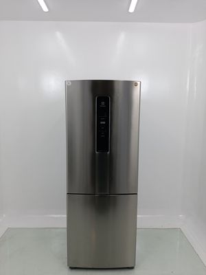 Refrigerador Electrolux Ib7s Frost Free Inverter 490l Inverse - Inox Look