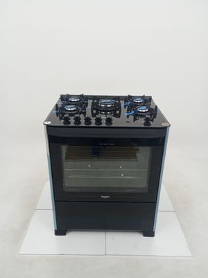 Fogao Dako 5 Bocas Mesa De Vidro Magister - Preto