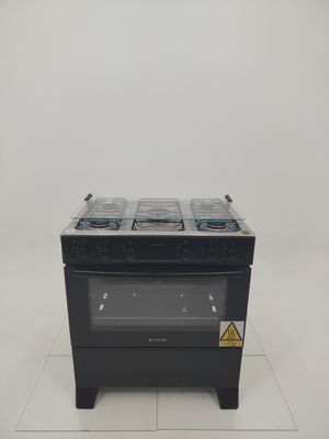 Fogao Atlas 5 Bocas Mesa De Acendimento Automatico - Preto