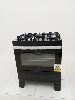 Fogao Atlas 5 Bocas Com Mesa De Vidro Agile Up - Preto