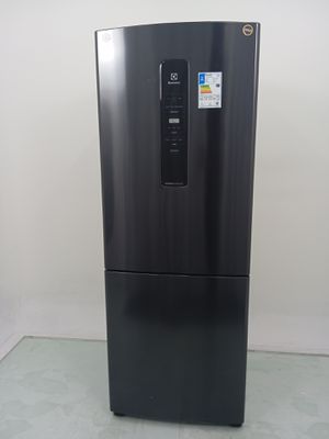 Refrigerador Electrolux Ib7b Frost Free Inverter 490l Inverse - Black Inox Look