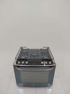 Fogao Electrolux 76exv 5 Bocas De Embutir Com Mesa De Vidro E Grill - Prata