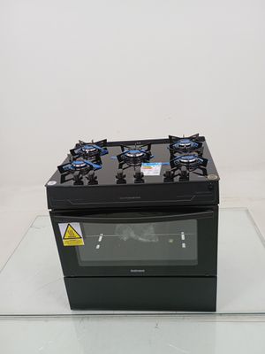 Fogao Itatiaia 5 Bocas Electra Glass Plus - Preto