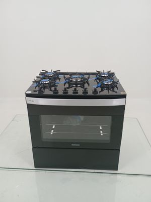 Fogao Itatiaia Itaglass Plus 5 Bocas Mesa De Vidro - Preto