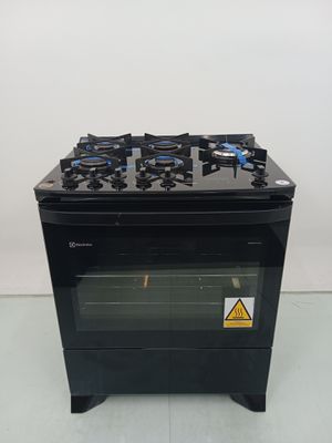 Fogao Electrolux Fe5cp 5 Bocas Mesa De Vidro E Grill - Preto