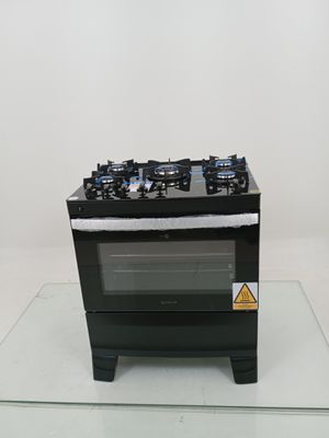 Fogao Atlas 5 Bocas Com Mesa De Vidro Agile Up - Preto