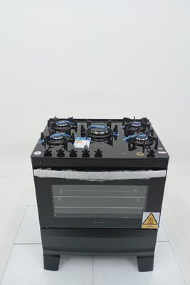 Fogao Atlas 5 Bocas Com Mesa De Vidro Agile Up - Preto