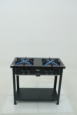 Fogao Dako Industrial 2 Bocas Tripla Chama E Pés Removíveis - Preto