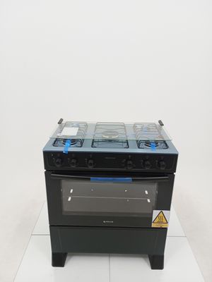 Fogao Atlas 5 Bocas Mesa De Acendimento Automatico - Preto