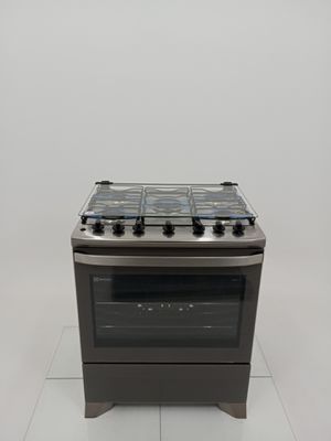 Fogao Electrolux Fe5tc 5 Bocas Experience Com Mesa De Inox, Timer E Perfect Cook - Cinza