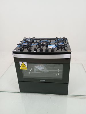 Fogao Itatiaia Itaglass Plus 5 Bocas Mesa De Vidro - Preto