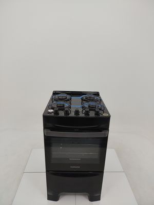 Fogao Continental Fc4gp 4 Bocas Automático Com Top Limpa Fácil E Mesa De Vidro - Preto