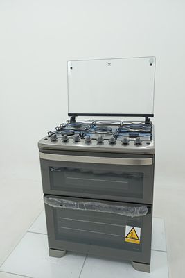 Fogao Electrolux Fe5dc 5 Bocas Duplo Forno Perfect Cook 360 E Vapor  Bake - Cinza