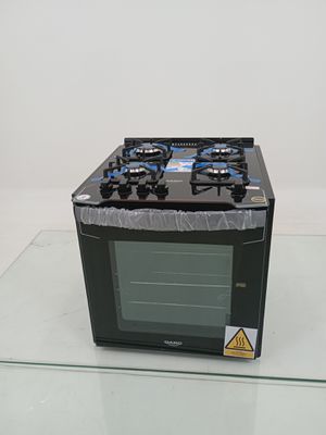 Fogao Dako Diplomata 4 Bocas De Embutir Com Mesa De Vidro - Preto