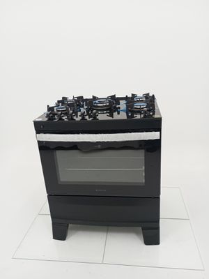 Fogao Atlas 5 Bocas Com Mesa De Vidro Agile Up - Preto