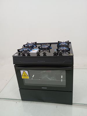 Fogao Itatiaia 5 Bocas Electra Glass Plus - Preto