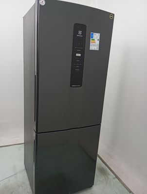 Geladeira Electrolux Ib7b Frost Free Inverter 490l Inverse - Black Inox Look