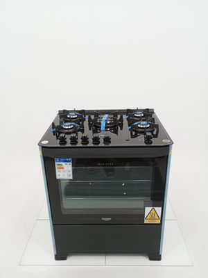 Fogao Dako 5 Bocas Mesa De Vidro Magister - Preto