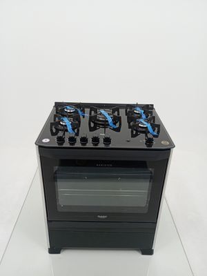 Fogao Dako 5 Bocas Mesa De Vidro Magister - Preto