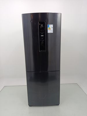 Refrigerador Electrolux Ib7b Frost Free Inverter 490l Inverse - Black Inox Look