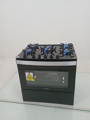 Fogao Itatiaia Itaglass Plus 5 Bocas Mesa De Vidro - Preto