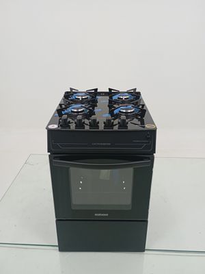 Fogao Itatiaia Electra Glass Plus 4q Pto - Preto