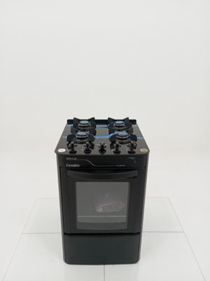Fogao Esmaltec 4115 4 Bocas Pérola Glass - Preto