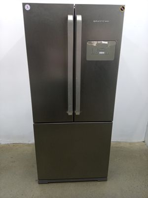 Refrigerador Brastemp 540l Frost Free Side Inverse C/ Ice Maker 3 Portas  - Inox