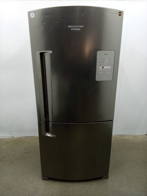 Refrigerador Brastemp 573l Frost Free Inverse C/ Smart Bar 2 Portas  - Inox