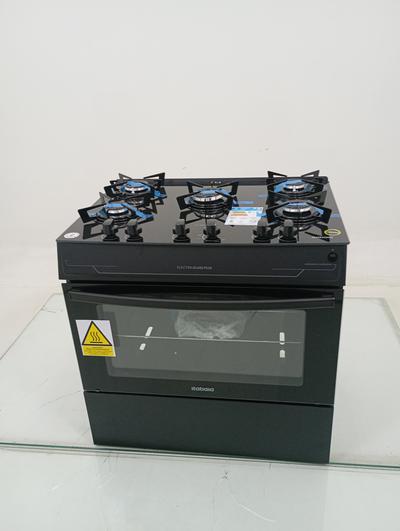 Fogao Itatiaia 5 Bocas Electra Glass Plus - Preto