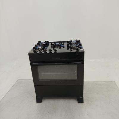 Fogao Atlas 5 Bocas Mesa De Vidro Monaco Top Glass - Preto