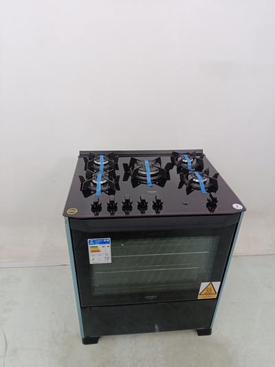 Fogao Dako 5 Bocas Mesa De Vidro Magister - Preto