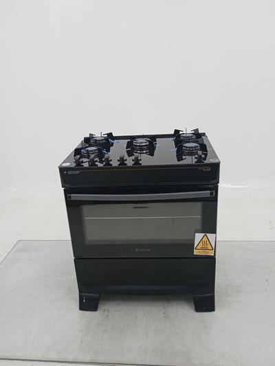 Fogao Gas 5q Atenas Glass Pto 26