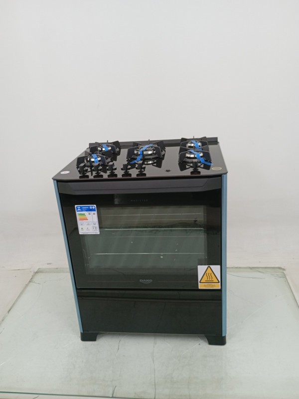Fogao Dako 5 Bocas Mesa De Vidro Magister - Preto