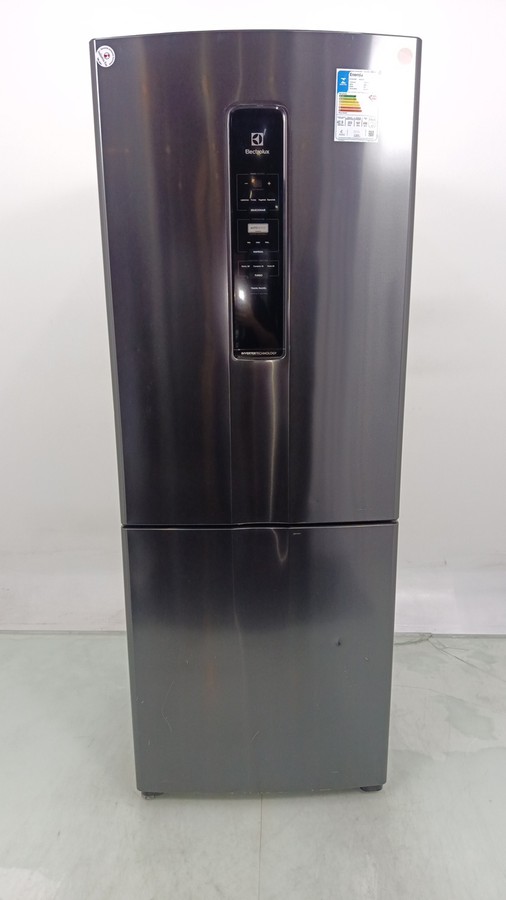 Geladeira Electrolux Ib7b Frost Free Inverter 490l Inverse - Black Inox Look