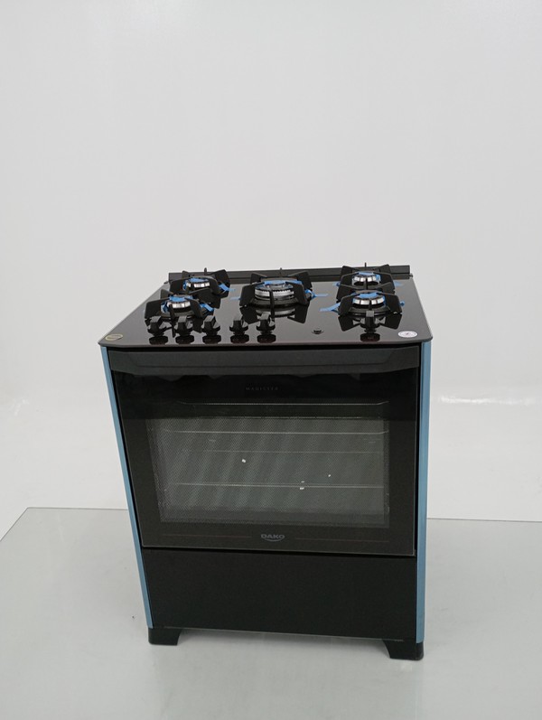 Fogao Dako 5 Bocas Mesa De Vidro Magister - Preto