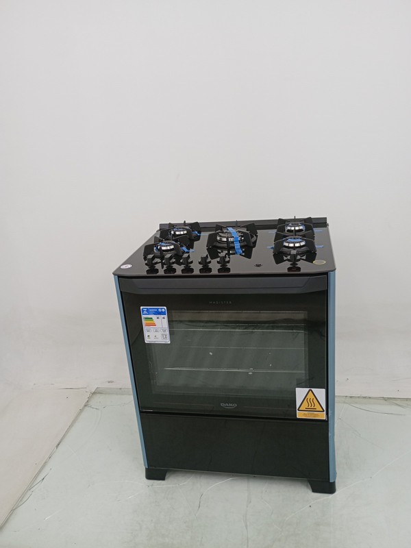 Fogao Dako 5 Bocas Mesa De Vidro Magister - Preto