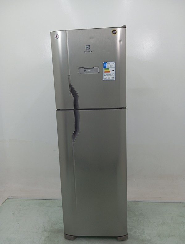Geladeira Electrolux Dfx44 Frost Free 400l Efficient Turbo Freezer Duplex - Inox